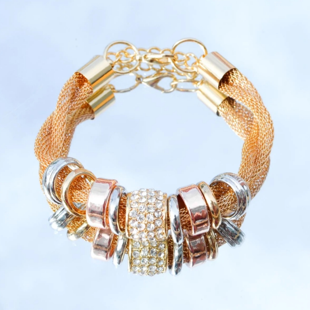 💘Aphrodites Entwined Gold Metal Bracelet
